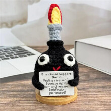 Muñeca de Crochet para Aliviar el Estrés, Linda Joyería Tejida, Regalo para Hombres y Mujeres Que Libera las Emociones