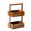 Solid Wood Storage Box Double-Layer Home Decor Rack Living Room Snack Box Kitchen Fruit Vegetable Storage Tray 1