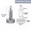 2Pcs Stainless Steel Hand Retractable Spring Plungers with Knurled Handle - Quick Release Locking Pin M6 7