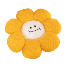 Cuscino Decorativo A Forma di Girasole per Divano, Morbido Cuscino di Peluche per La Schiena, Cuscino per Ufficio, Cuscino di Peluche A Forma di