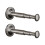 2pcs Suction Cup Clothes Hanger Storage Organizer Home Balcony Multi-Functional Wall-Mounted Hanger Gray 1