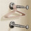 2pcs Suction Cup Clothes Hanger Storage Organizer Home Balcony Multi-Functional Wall-Mounted Hanger Gray 3