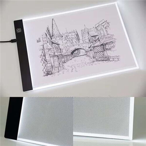 A4 Children Drawing Board 3 Level Adjustable Brightness Light Notebook LED Drawing Copying Table 1