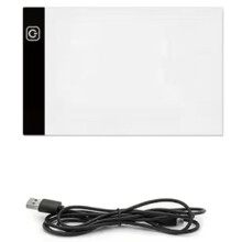 Tavolo da Disegno con Luce LED Dimmerabile A Tre Livelli A5, Tavoletta da Disegno, Scatola Luminosa per Tracciare, Protezione per Gli Occhi, Più
