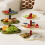 Retro Jewelry Rack Fruit Plate Dessert Display Rack Desktop Four-Leaf Ornament Storage Rack A 6