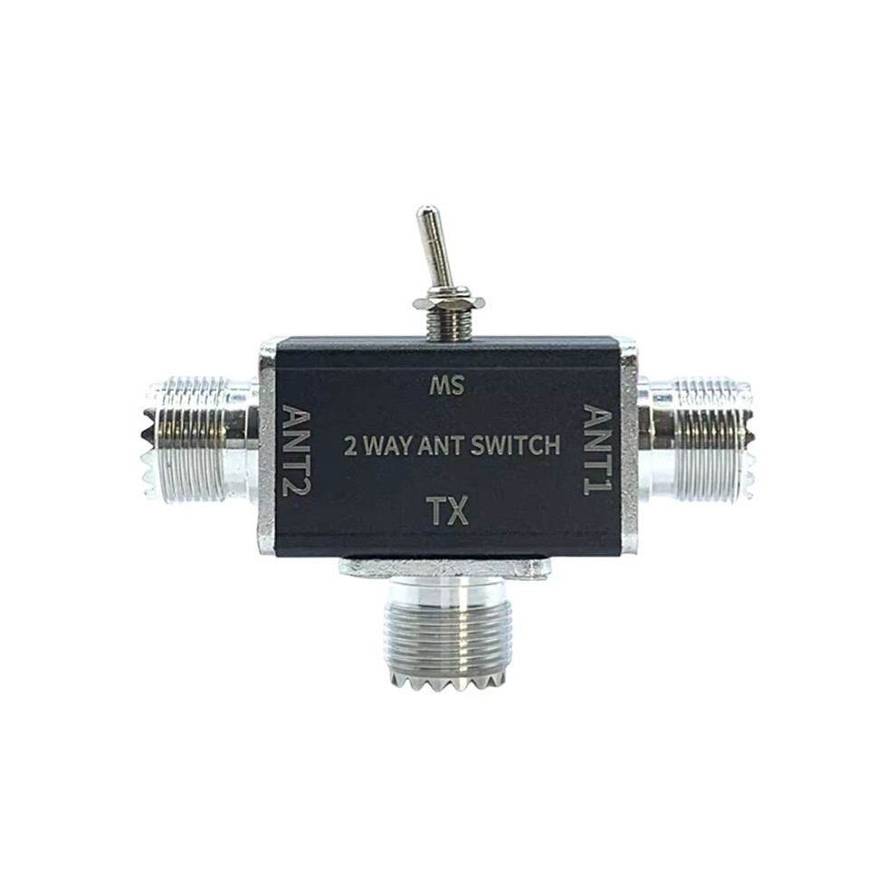 2 Way Manual Coaxial Antenna Switches Connector 100W 0-50Mhz 1 Input & 2 Outputs With Off/Ground Protection A 6031926576922