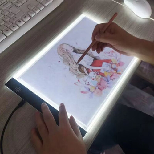 A4 Children Drawing Board 3 Level Adjustable Brightness Light Notebook LED Drawing Copying Table 2