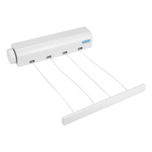 Retractable Clothesline Telescopic Indoor Outdoor Wall Mounted Clothes Dryer  Drying Rope Hanger (4 Lines)