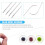 10 Pieces 6 Inches Curved Beading Needle Stainless Bead Spinner Needle String Bead Needle for Spin and String Bead 7
