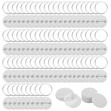 300 Juegos de Piezas de Insignia de BotóN en  de 32Mm/1,25 Pulgadas para MáQuina de Botones Piezas de BotóN de 58Mm, Pines de BotóN en  de