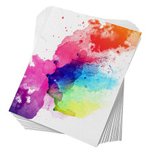 60 Hojas de Papel para Acuarela, Prensado en FríO, 50 % AlgodóN y Papel a Granel Sin áCido de 140 Libras/300 G/M² (10,63 X 7,68 Pulgadas)