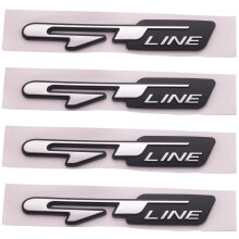 4X Cool 3D Car Style Sticker Letters Sticker for Rear Trunk Car Doors Stickers