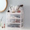 Cosmetic Desktop Storage Box Multi-Layer Drawer Dust-Proof Storage Simple Transparent Finishing Rack 4