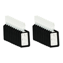 20Pcs Luggage Tags Suitcase Label Bag Travel Accessories Black