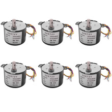 6X 50Ktyz Ac220V 10W 0.5A 2.5R/ Min Permanent Magnet Synchronous Motor Ac Gear Reduction Motor Cw / Ccw