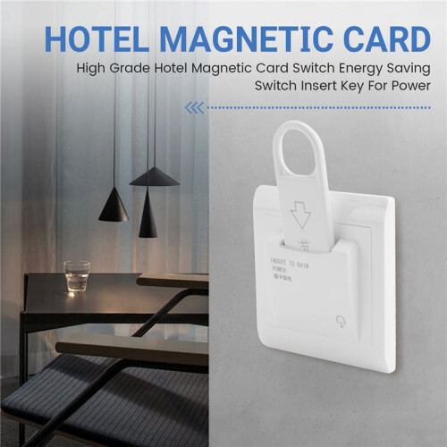 5X High Grade Hotel Magnetic Card   Saving  Insert Key for Power 2