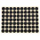 2X 19mm Circles Round Code Stickers Self Adhesive Sticky Labels Black 2