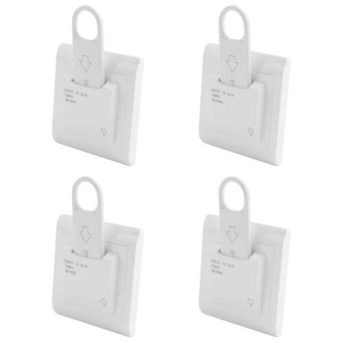 4X High Grade Hotel Magnetic Card   Saving  Insert Key for Power