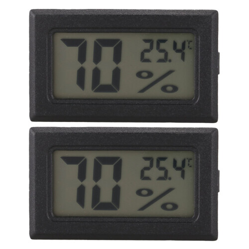 2X  Digital LCD Thermometer Hygrometer Humidity Temperature Meter Probe