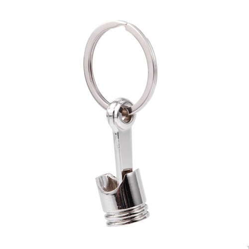 3X Trendy Car Engine Piston Keyring Chain Keychain Key Fob Silver 2
