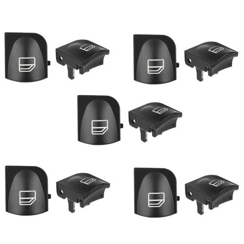 10X Window  Button Covers for   W203 W208 C Clk Class Front Left+Right Window