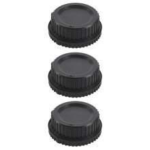 3X Black Plastic Camera Body Cover + Rear Lens Cap for Digital SLR