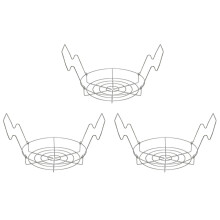 3X Canning Rack,Canning Jar Rack,Steamer Rack for Water Bath Canning or Pressure Canning,Fit for Kinds of Jars-Silver