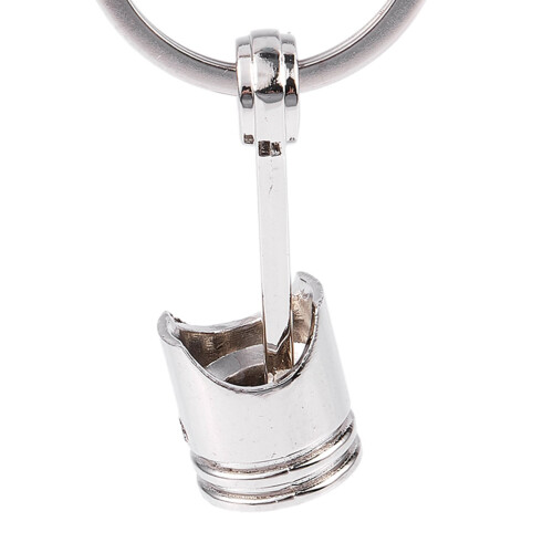 3X Trendy Car Engine Piston Keyring Chain Keychain Key Fob Silver 1