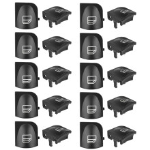 20X Cubiertas de Botones de Interruptor de Ventana para   W203 W208 C Clk Class Tapas de Botón de Reparación de Interruptor de Ventana