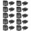 20X Window  Button Covers for   W203 W208 Front Left+Right Window  Repair Button Caps 1