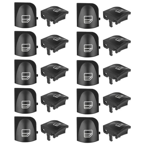 20X Window  Button Covers for   W203 W208 Front Left+Right Window  Repair Button Caps