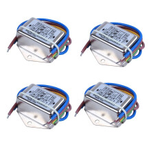 4X AC 115 V / 250 V 6 A EMI-Filter mit Einzelphasenrauschen