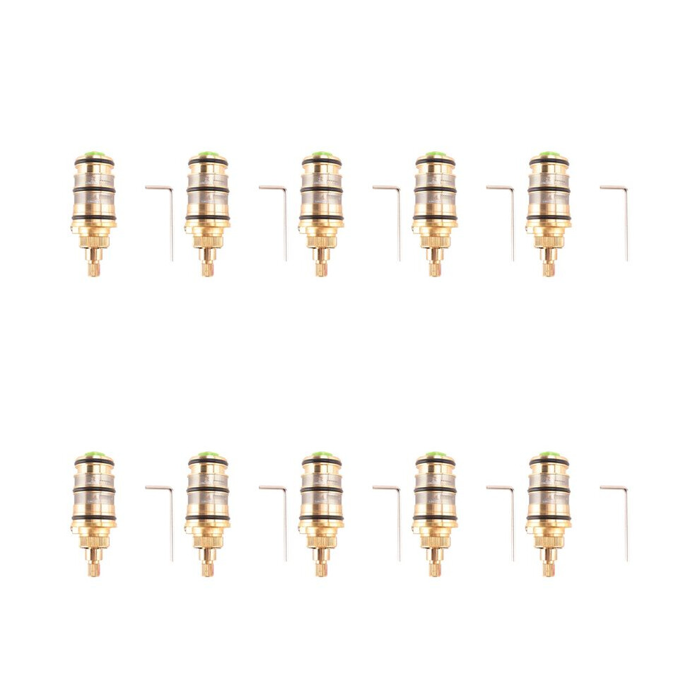 10X Bath Shower Thermostatic Cartridge&Handle For Mixing Valve Mixer Shower Bar Mixer Tap Shower Mixing Valve Cartridge 4712976333049