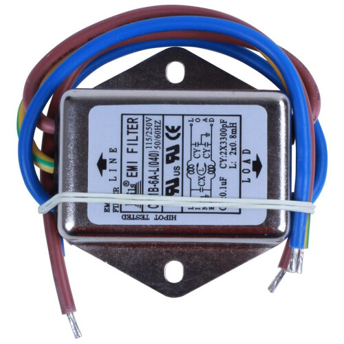 4X AC 115 V / 250 V 6 A EMI-Filter mit Einzelphasenrauschen 2