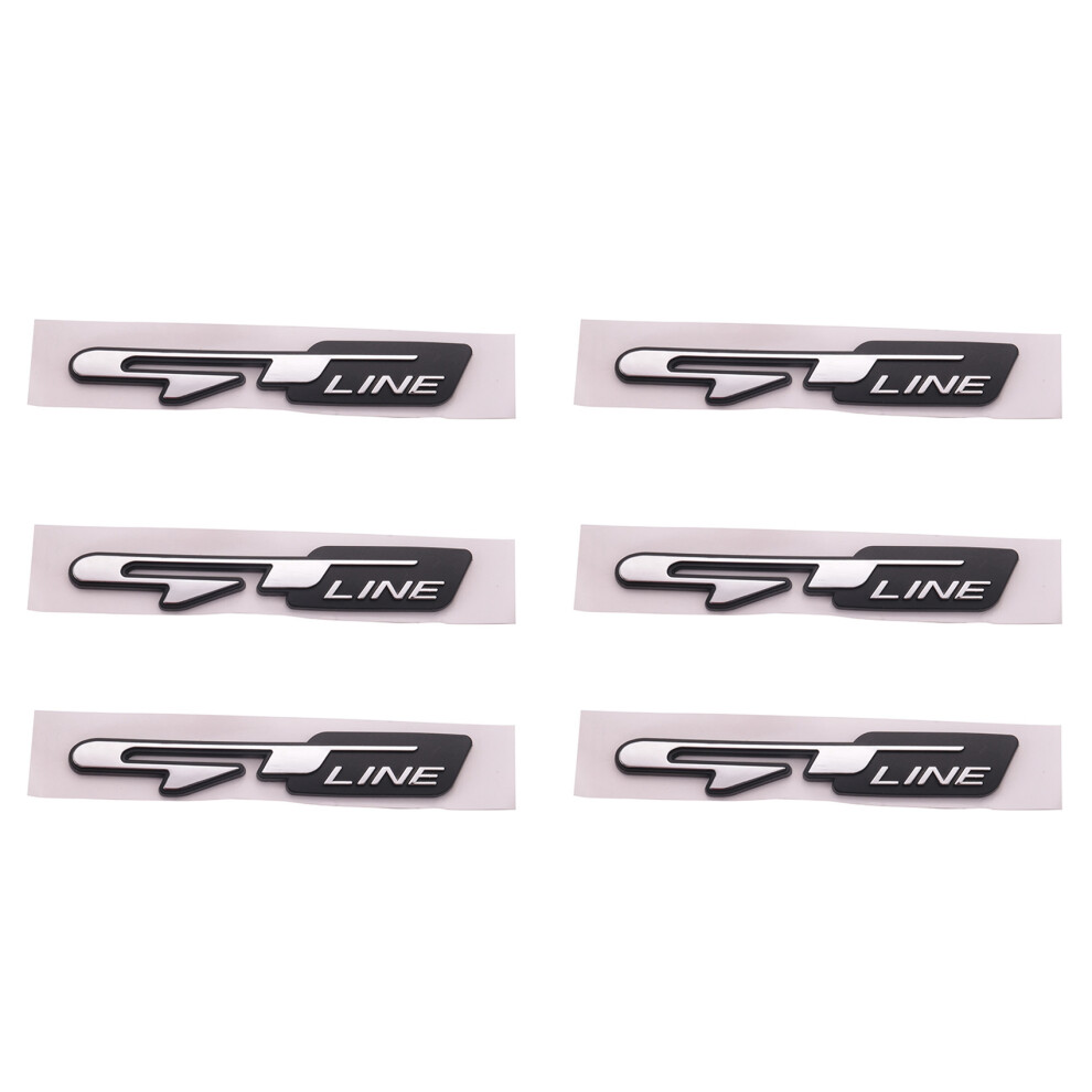 6X Cool 3D Car Style Sticker Letters Sticker For Rear Trunk Car Doors Stickers 4712665291889