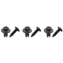 150 Stueck 6mm Kunststoff Push-Typ Niete Stossstange Stift Clips