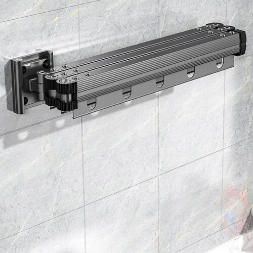 Retractable Clothes Drying Rack Clothes Drying Rack Foldable Retractable Wall Mounted Space Saver Clothes Hanger Rack,B 2