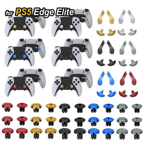 Metal Joystick Kit for PS5  Game Console Joystick Back Paddles Triggers Buttons for PS5 Dualsense Controller B 1