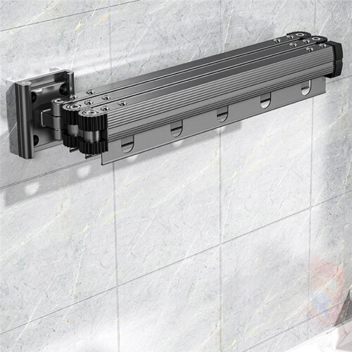 Retractable Clothes Drying Rack Clothes Drying Rack Foldable Retractable Wall Mounted Space Saver Clothes Hanger Rack,A 2