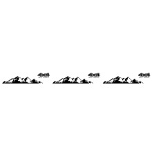3X Car Sticker 4X4 Off Road Graphic Decal for Ranger Raptor Pickup Dma NAVARA Hilux Accessories