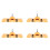 4 set 35MM Cup Style Hinge Boring Jig Drill Guide Set Door Hole Template for  Tool 1