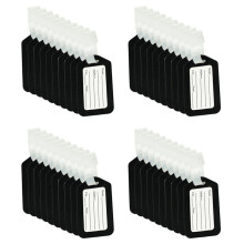 40Pcs Luggage Tags Suitcase Label Bag Travel Accessories Black