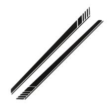 Vinyl Body Decals Sports Racing Long Amg Universal DIY Styling Car Stickers Stripe for 4PCS 220X14cm
