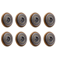 8X Troca de Cortador de Azulejo Carbonizado Revestido de Titânio 22 x 6 x 6 mm Tom LatãO