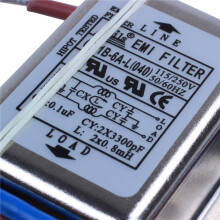 6X Ac 115 V / 250 V 6 A Filtro Antidisturbo Individuale Emi