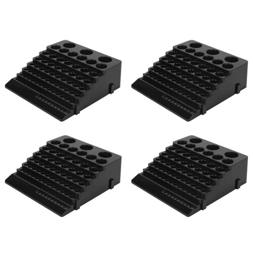 4X Drill Bit Storage Box Milling Cutter Saving Space Drill Finishing Holder Organizer Case Box