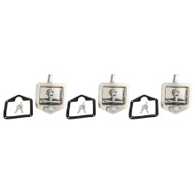 3X Stainless Steel Folding T-Shape Handle Lock Tool Box Keys Kit for Truck Trailer Toolbox Electrical Cabinet