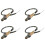 4X 4 Wire Universal Gas O2 Oxygen Sensor Lambda O2 Sensor 0258986602 0258986507 for    - 1