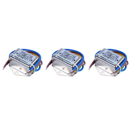 3X AC 115 V / 250 V 6 A EMI-Filter mit Einzelphasenrauschen