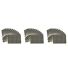 45X OkrąGłE 19mm OkrąGłE Naklejki z Kodem Samoprzylepne Etykiety Samoprzylepne Czarne